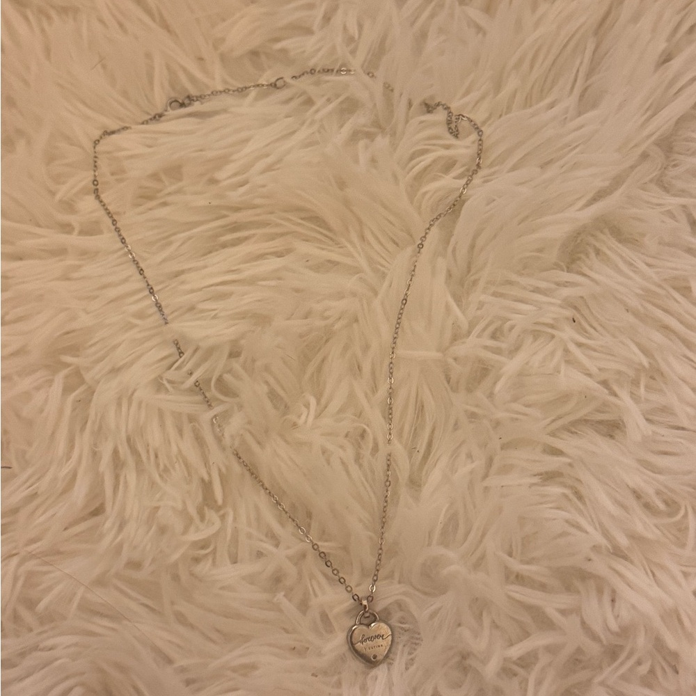 J estina heart “forever” necklace